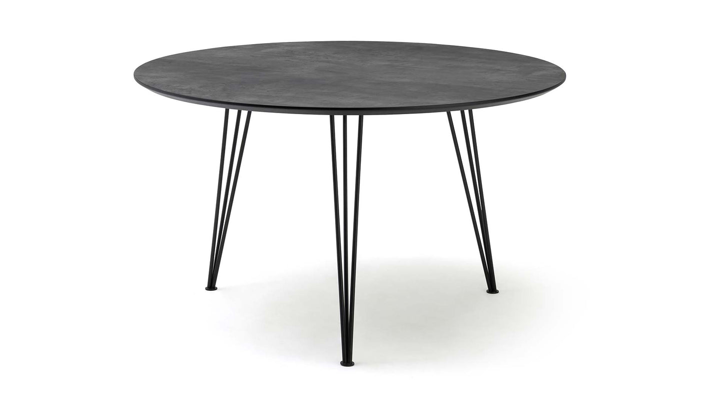 schoesswender-essgruppe-esstisch-caracas-metallgestell-metallfuesse-steinoptik-kufe-duenne-tischplatte-filigran-tisch-ausziehbar-rund