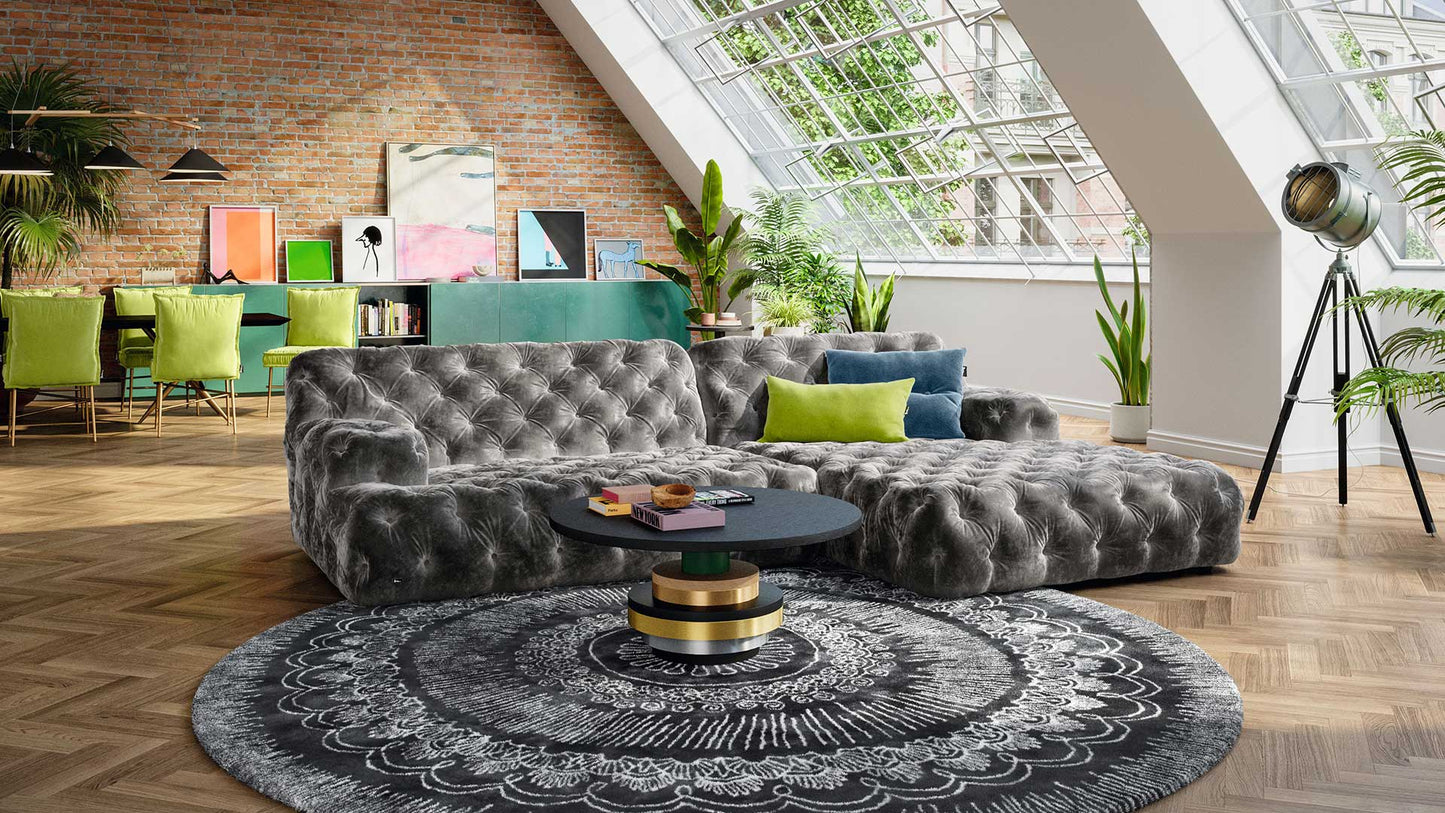 Riesen Sofa von Bretz, Modell Cocoa Island in Dunkelgrau