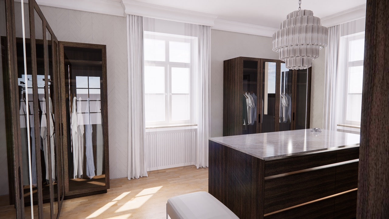 Raumkonzept Kleiderschrank.
