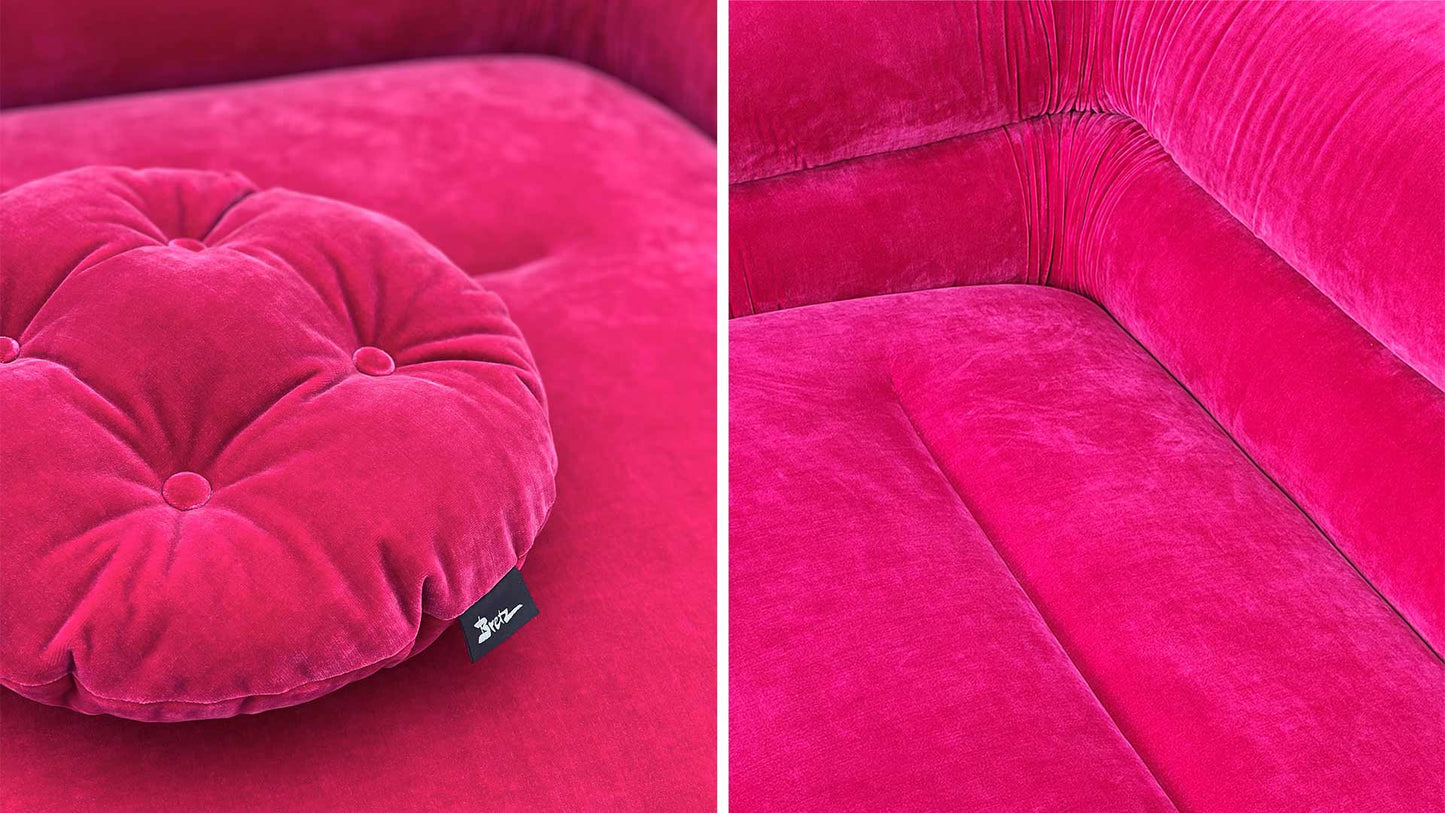 Poolside Bretz Sofa in pink.