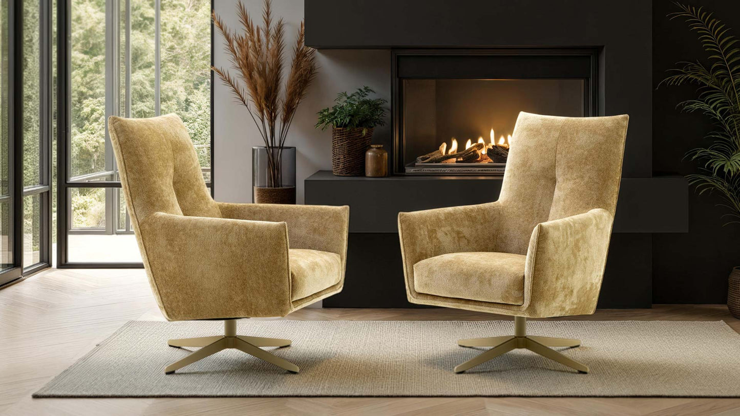 Sessel-Ledersessel-Loftstil