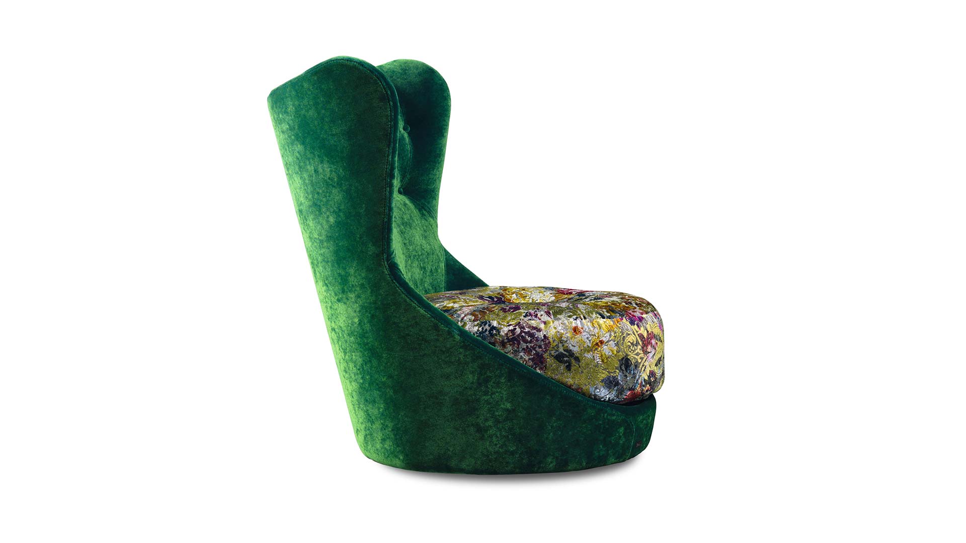 sessel-bretz-stoff-velours-gruen-dunkelgruen-chesterfieldheftung-ruecken-drehbar-sitzkissen-gemustert-blumenmuster-herausnehmbar-bodentief