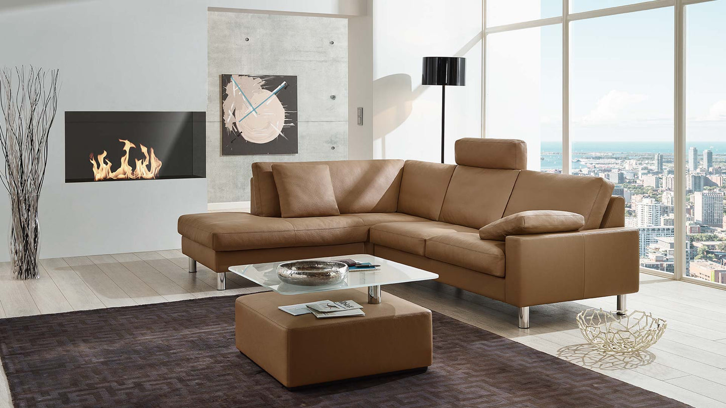 Erpo Sofa aus Leder in L-form