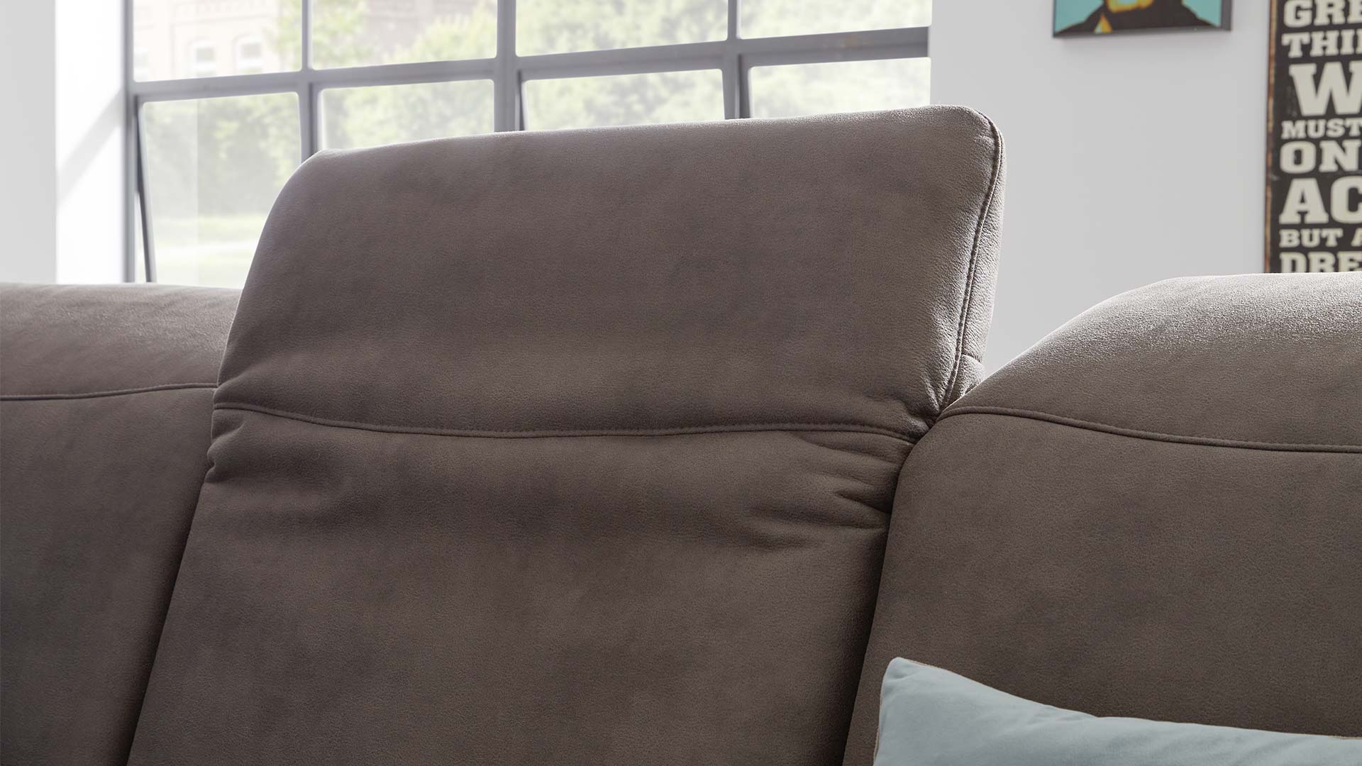 Fabeo  Sofa mit verstellbarer Kopfstütze und Relaxfunktion