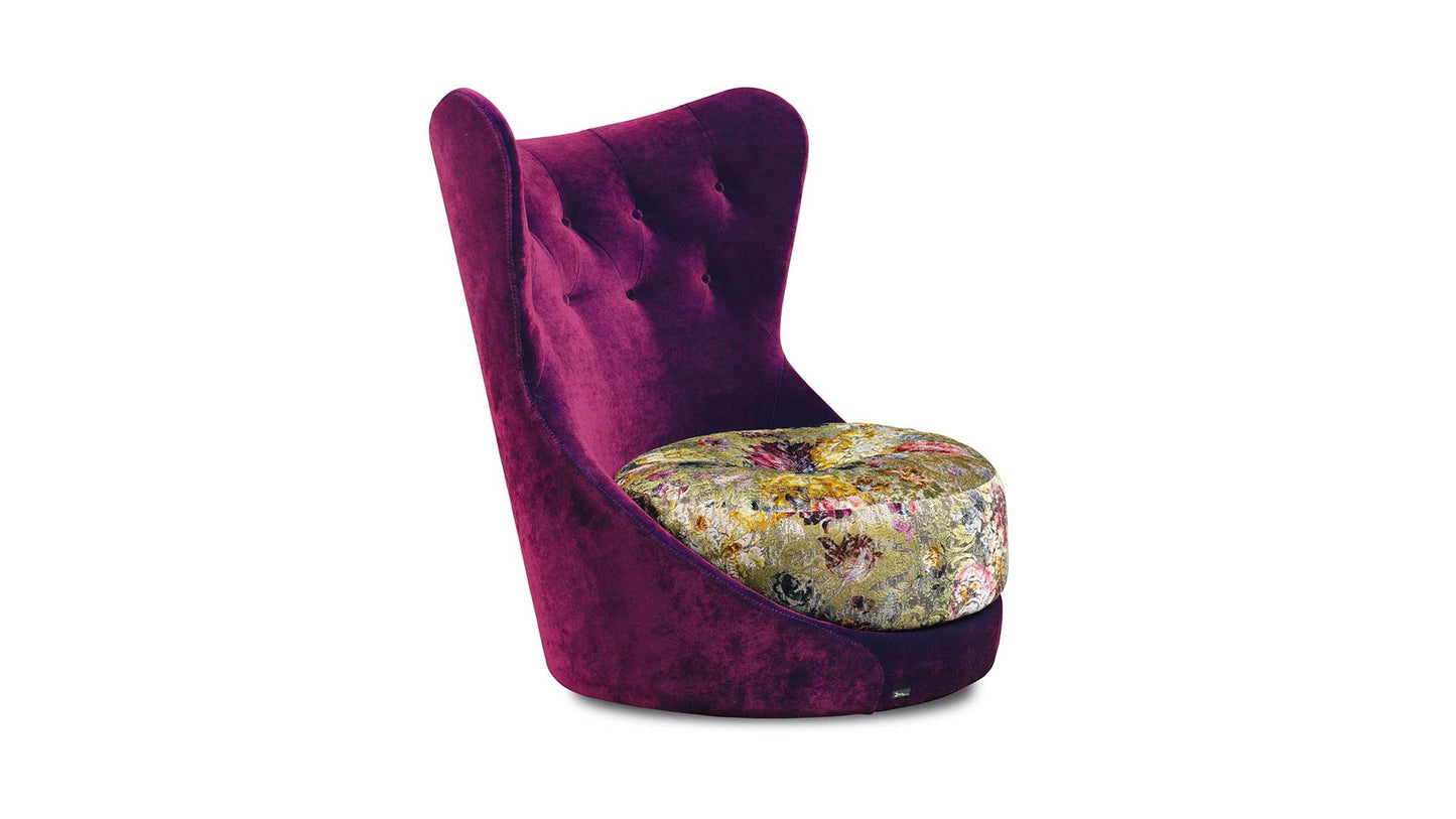 sessel-bretz-stoff-velours-lila-weinrot-chesterfieldheftung-ruecken-drehbar-sitzkissen-gemustert-blumenmuster-herausnehmbar-bodentief