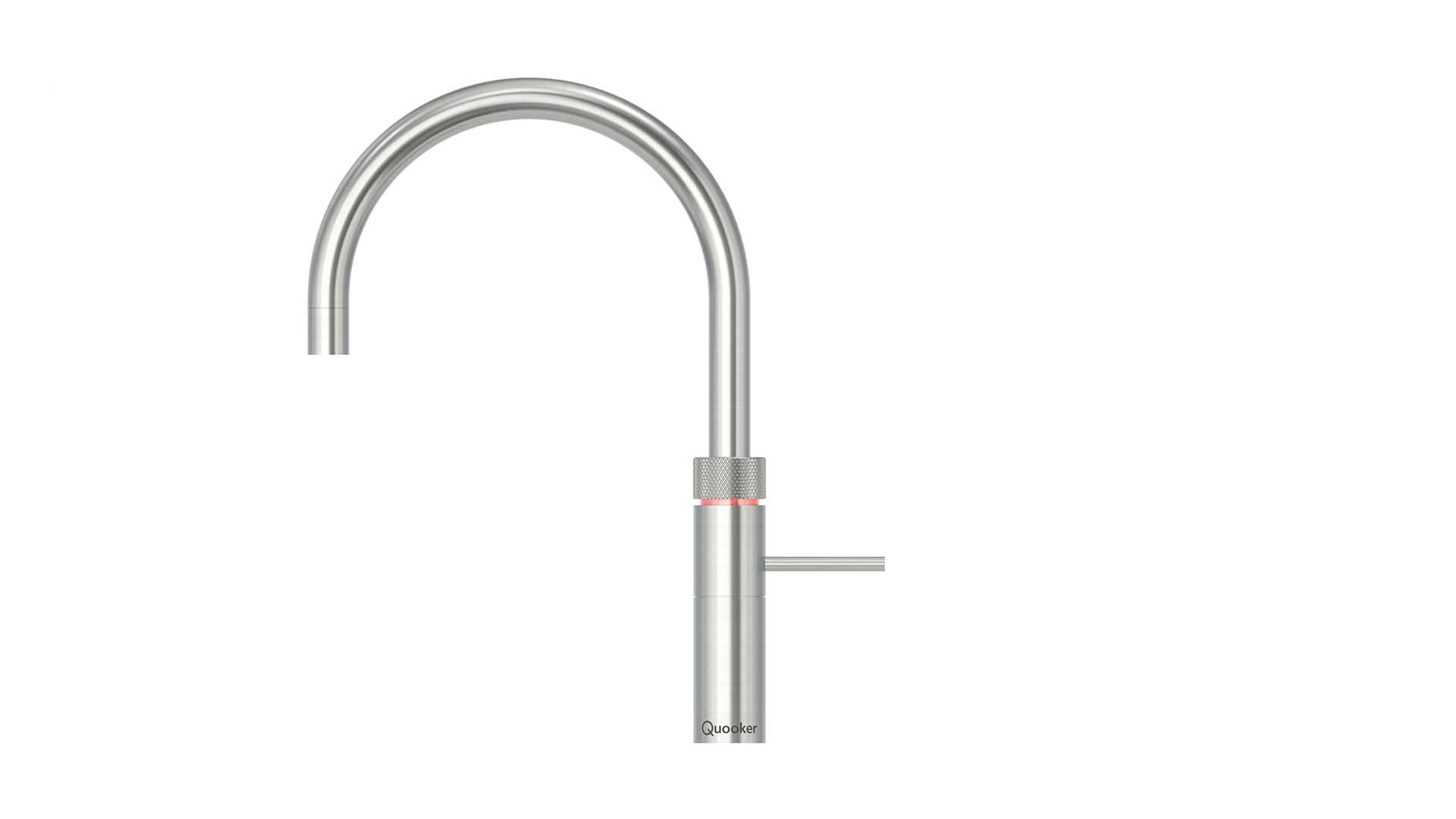 Quooker Fusion Round aus Edelstahl.