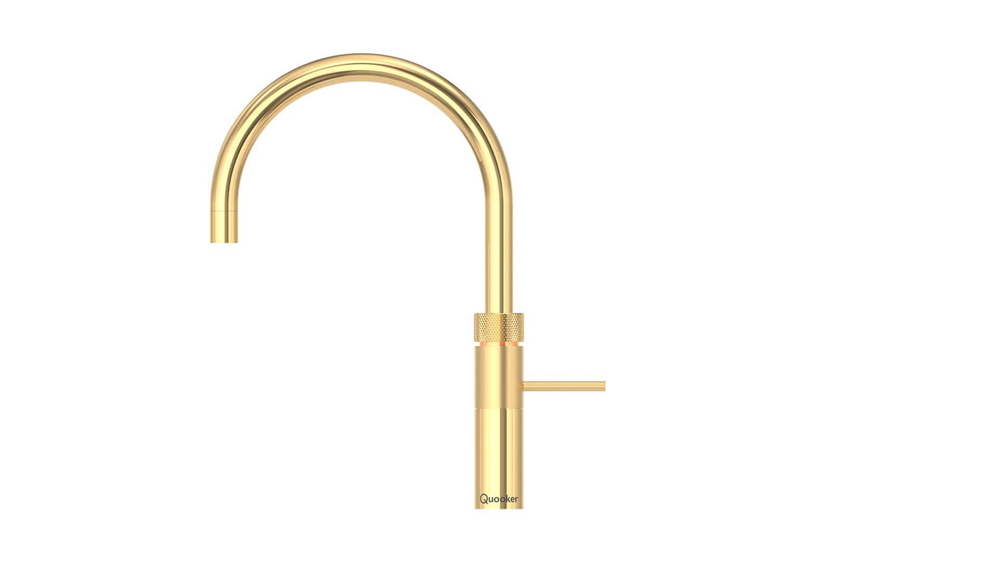 Quooker Fusion Round in gold.