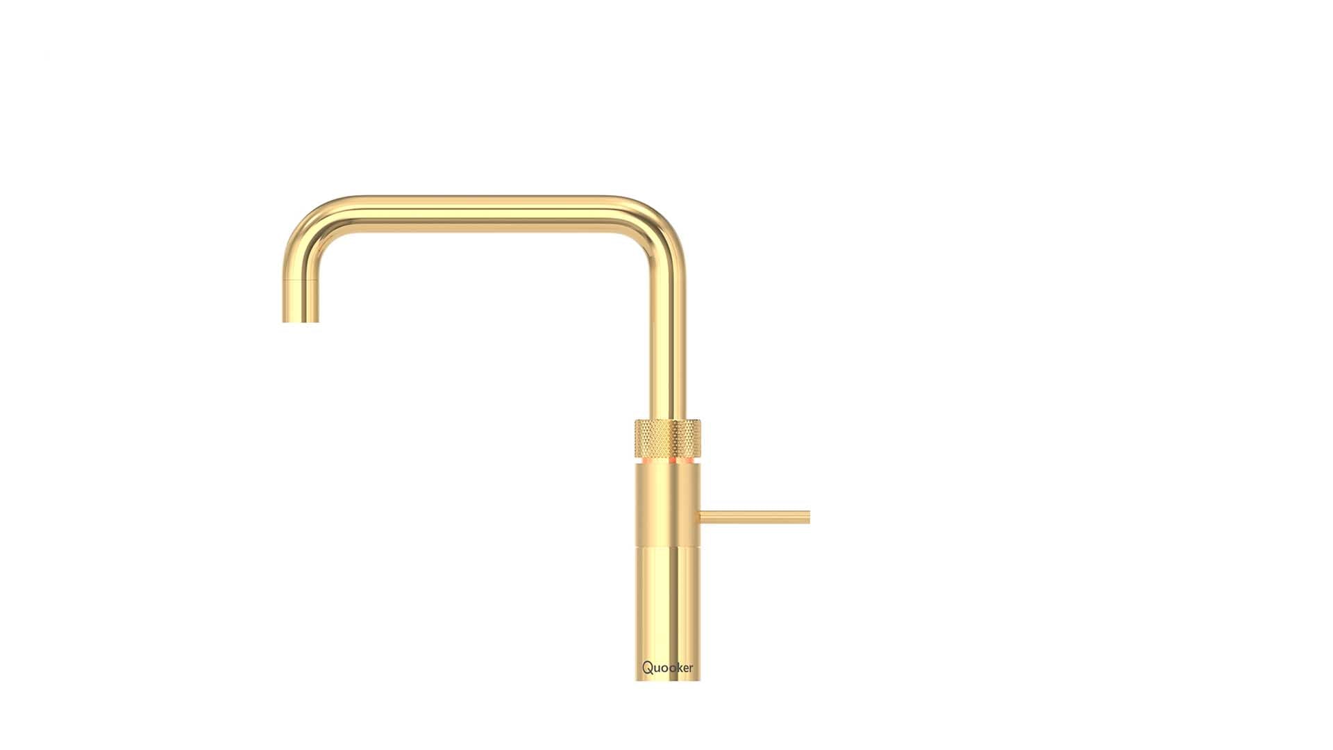Quooker Fusion Square in gold.